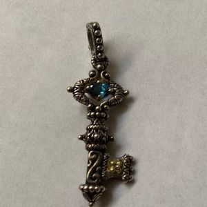 Barbara Bixby Silver & Blue Topaz Key Enhancer
